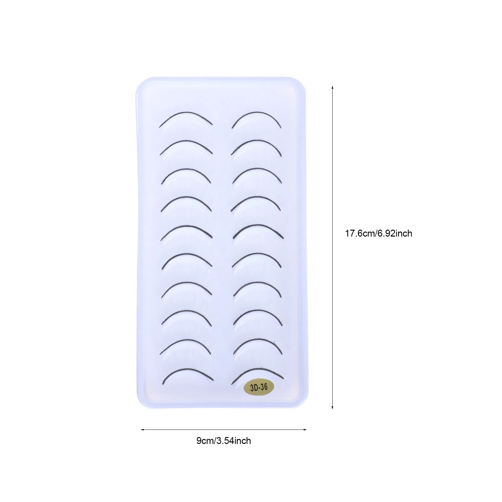 10Pairs Chic Creative Fake Eyelashes Soft Comfortable Waterproof Extension Lashes for Smoky Night Out Stage Cosplay Eye Beauty