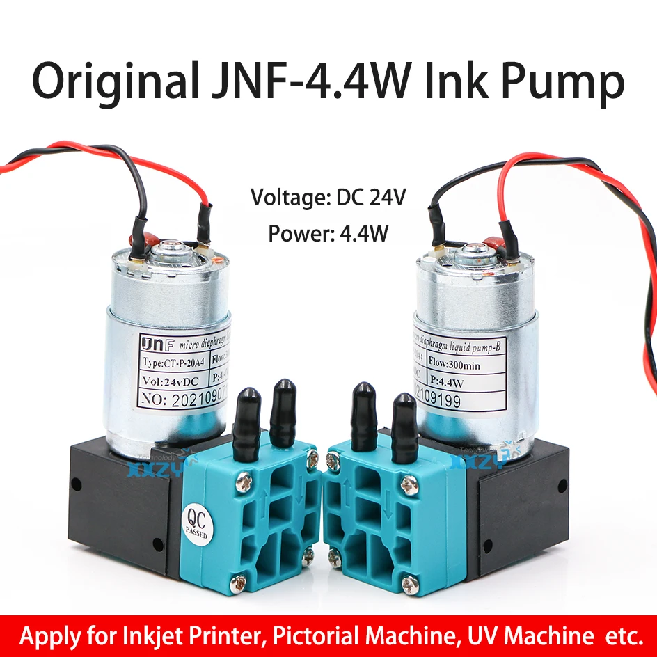 24V DC JNF Ink Pump for Solvent Eco-solvent Printer UV Machine 300ml/min 4.4W Big Ink Pump