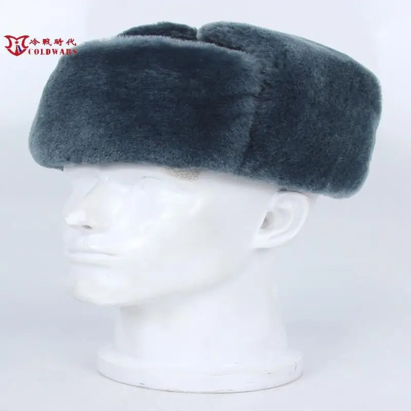 Soviet Russia Ushaka Cotton Hat M69 Red  Star Grey Winter Hat Tufted Lei Feng Hat Ushanka