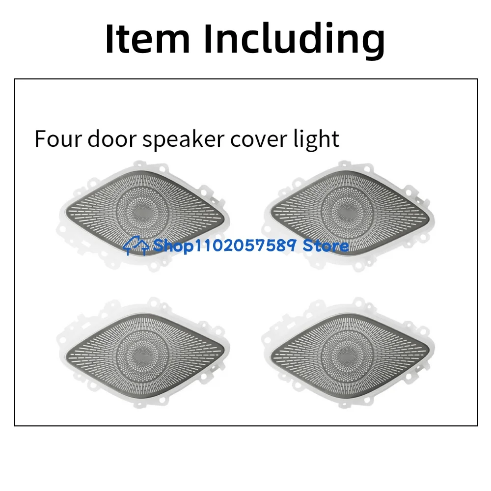 For 2020-2025 Mercedes Benz GLE GLS CLASS W167 LED 4 Door Audio Speaker Cove Ambient Light Car Interior Atmosphere Lamp