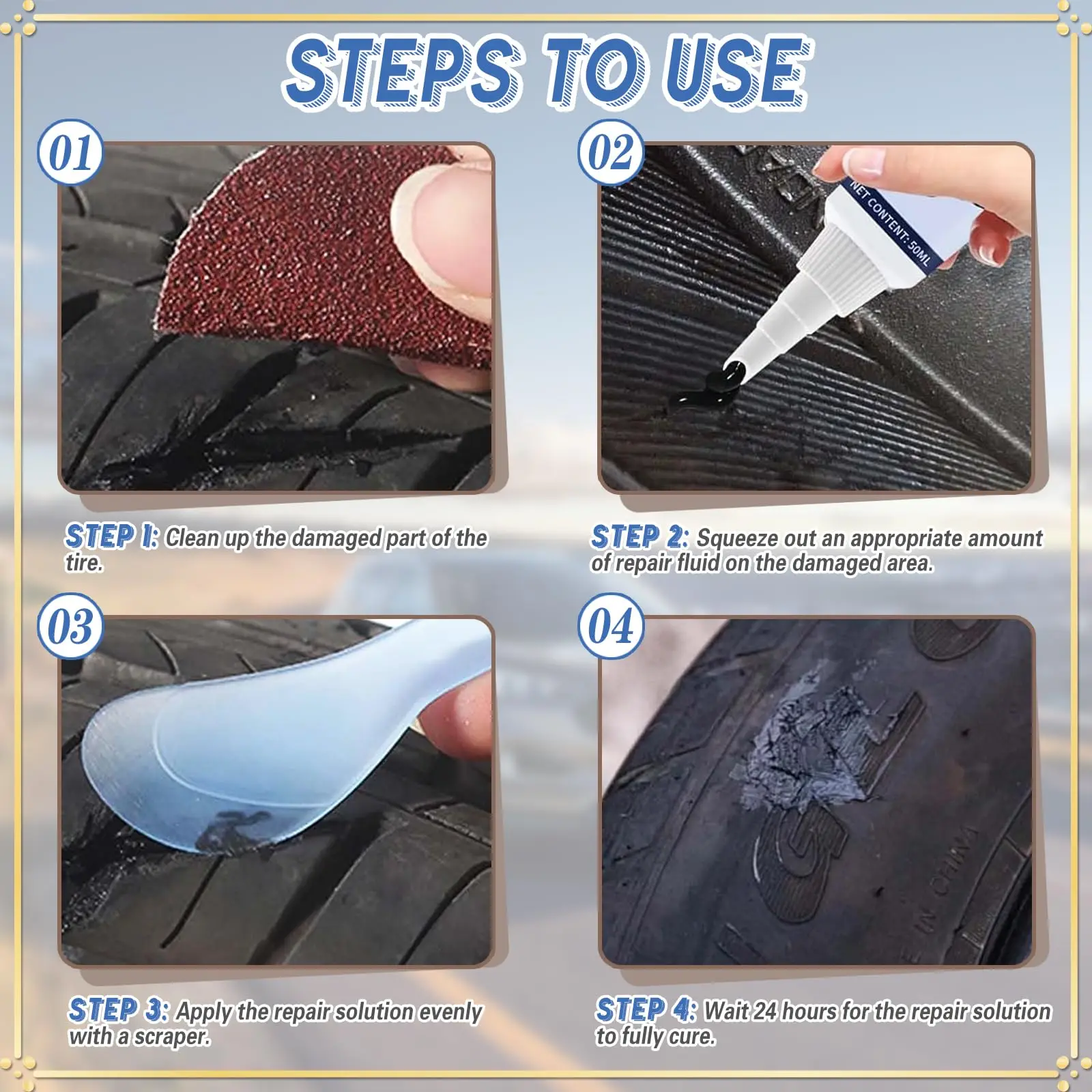 1-10 Bottle Car Tyre Repair Glue Rubber Adhesive Universal Motorbike Bicycle Tire Crack Perforation Adhesive Tire Repair Tools image 6