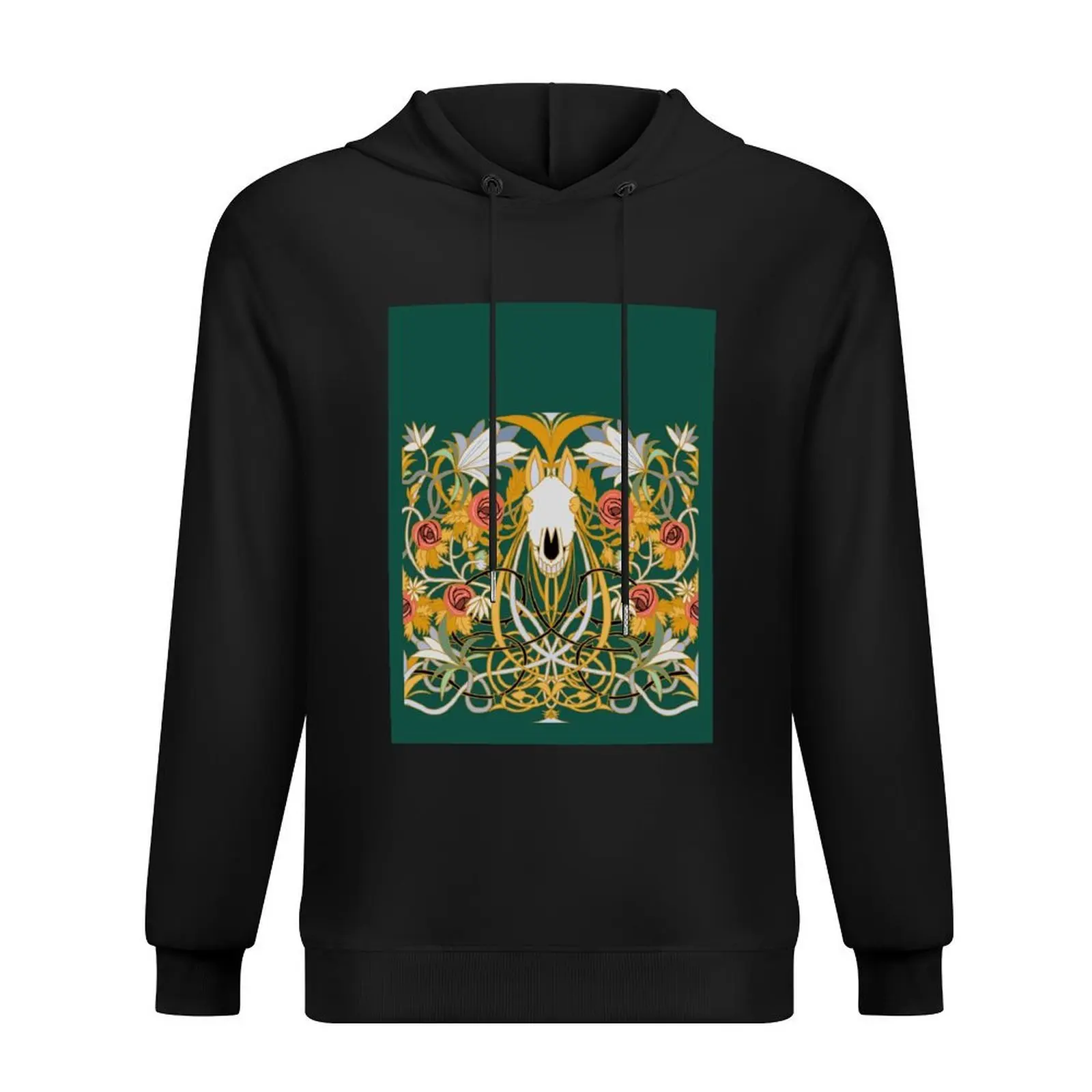

Mari Lwyd and roses Hoodie men's autumn clothes autumn jacket men men clothing men's coat new features of hoodies & sweatshirts