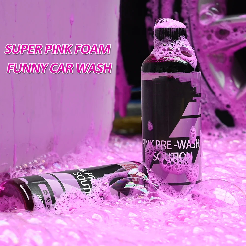 Pink Foaming Car Wash Soap Auto Wash Shampoo Active Foam Cleaner for For Snow Foam Lance / Cannon / Foam Gun or Bucket Wash