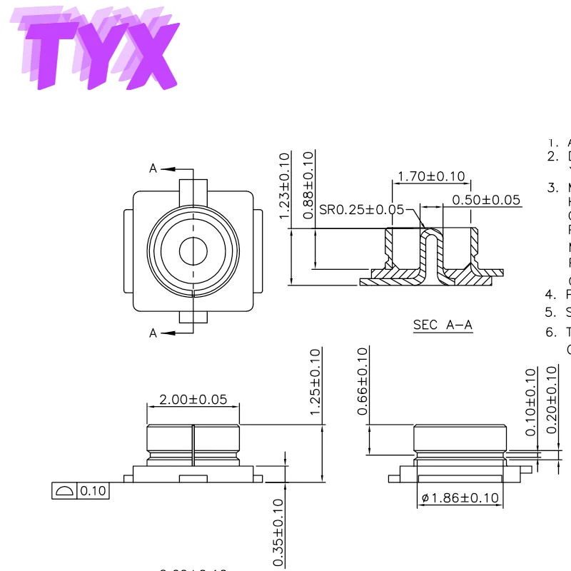 10PCS 100PCS U.FL Seats IPEX/IPX Connector High Quality U.FL-R-SMT RF Coaxial Patch Antenna Base Antenna Base 20279-001E