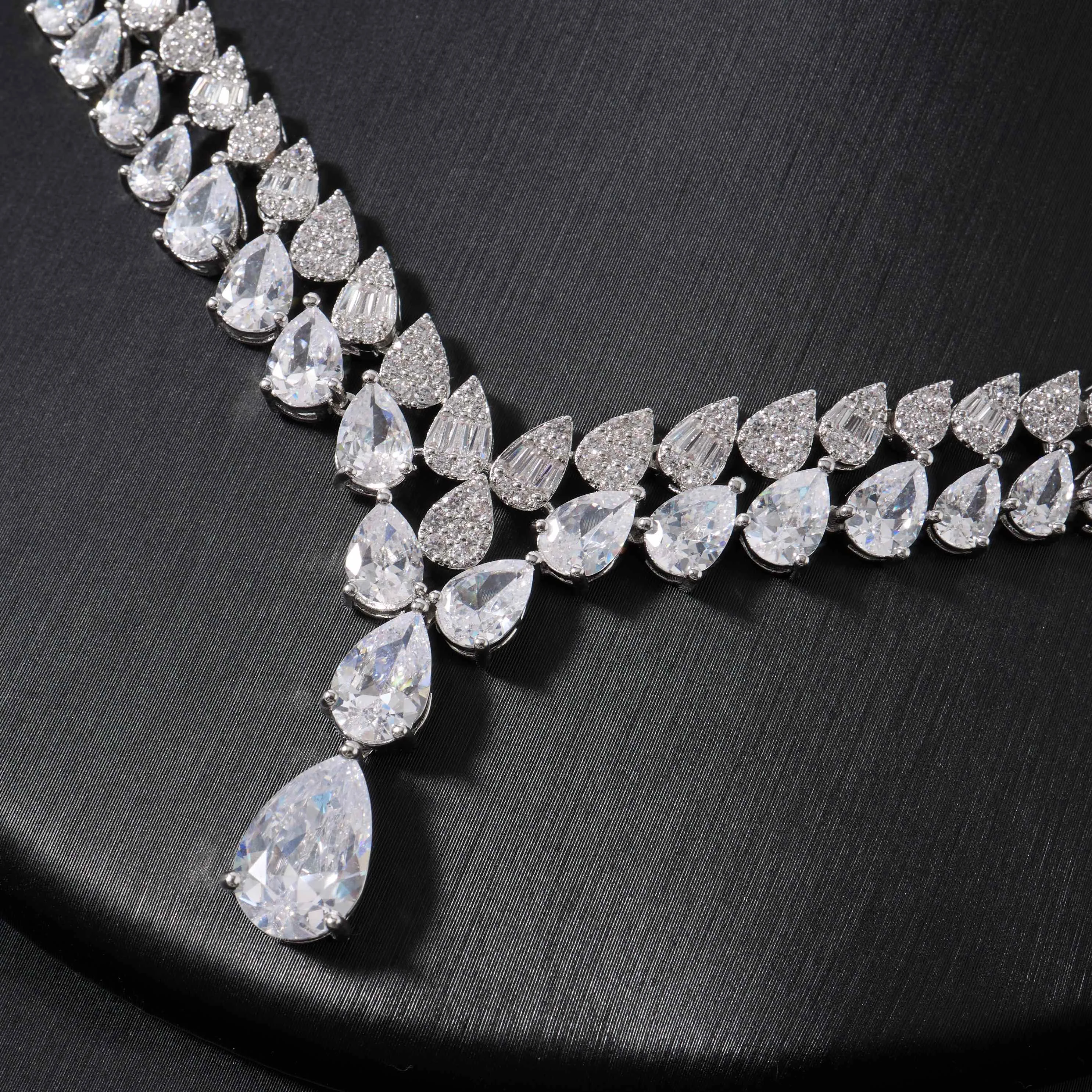 IN JEWELIFE Women's Wedding Cubic Zircon Jewelry and Accessories Bridal Jewellery Set Luxury New in Matching Sets