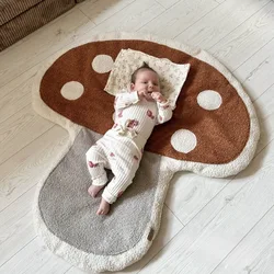INS new mushroom bear head carpet game blanket cute child play mat baby crawling mat game mat