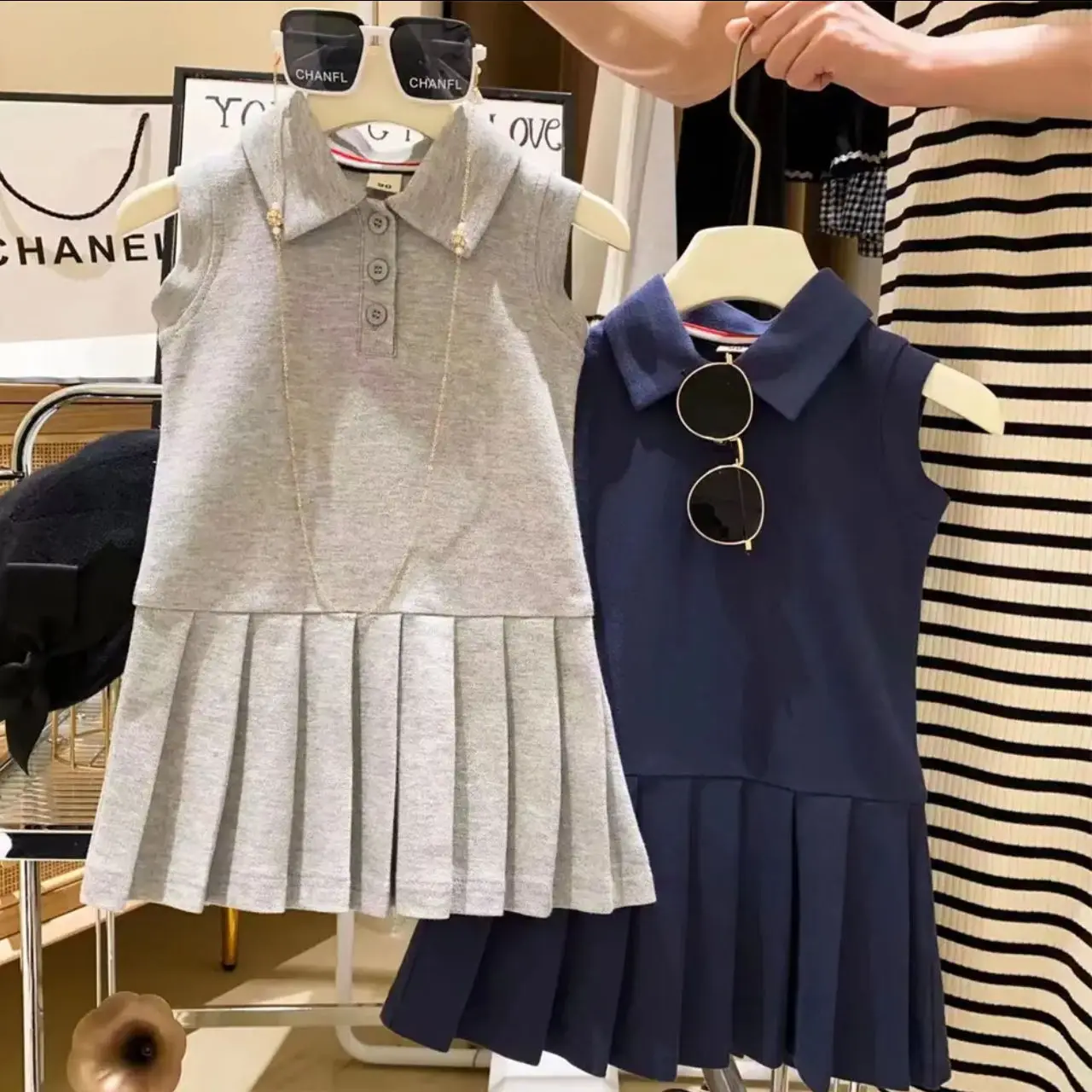 

Girls Dresses 2025 Summer Children Cotton Polo Dress For Baby Girls Sports Clothes Kids Sleeveless Dress Toddler Costume 7 Years