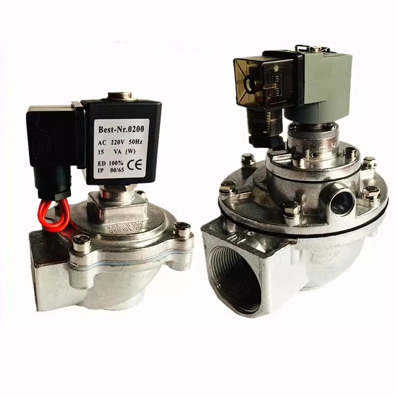 Right-Angle Bag Pneumatic Dust Collector DMF-Z-20S/25/40/50J DC24V Solenoid Valve Pulse Valve 1 Inch