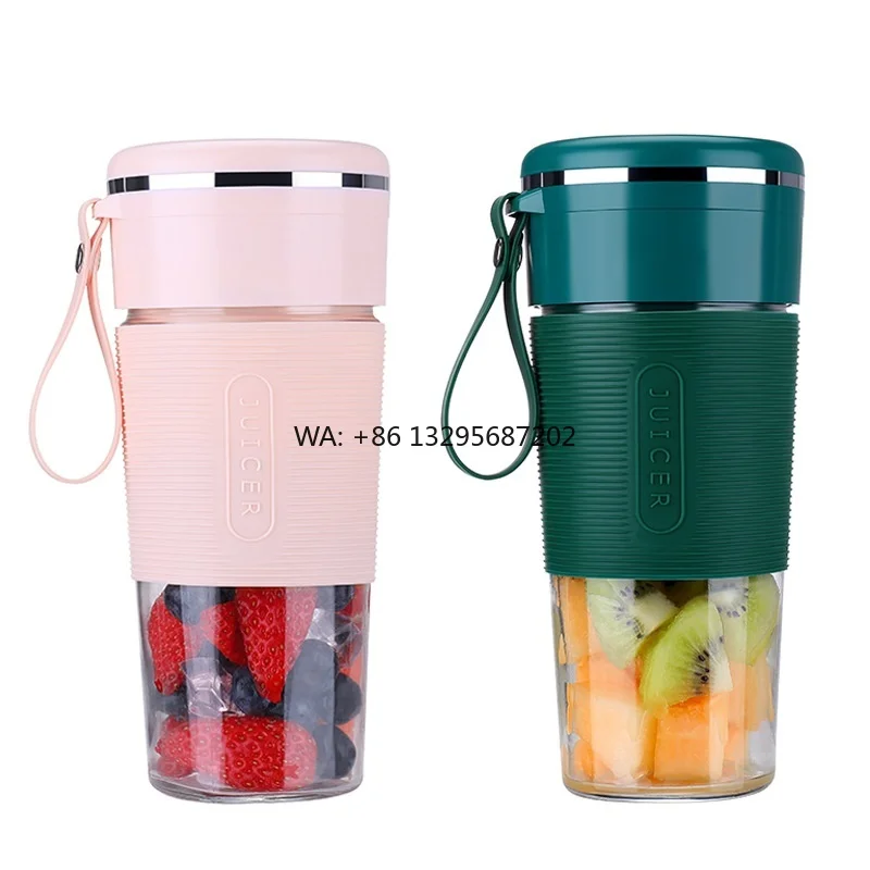

USB Charging Portable Electric Juicer Mini Blender 350ml Stainless Steel Juice Cup Small Size English Operating