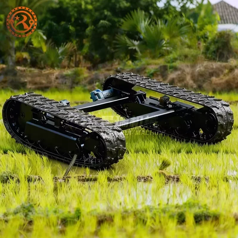 Factory Direct Custom All Terrain Crawler Chassis Drilling Rig Hydraulic Motor Rubber Track Chassis Construction Machinery