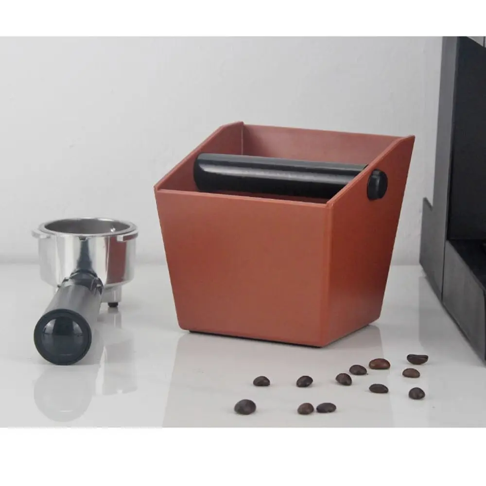 Anti Slip Coffee Grounds Bucket Diagonal Mouth Semi-automatic Coffee Knock Box Reusable Space Saving Coffee Waste Bar Home