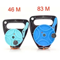 150 272FT Scuba Diving Reel Spool Finger Line Retractable Reels With handle Stopper for Snorkeling Underwater Water Sports Gear