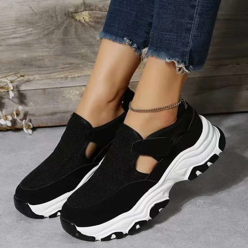 Primavera Plataforma das Mulheres Calçados Esportivos 2023 Nova Moda Malha Respirável Mulheres Sneakers Casual Luz Sapatos de Caminhada para As Mulheres Tenis