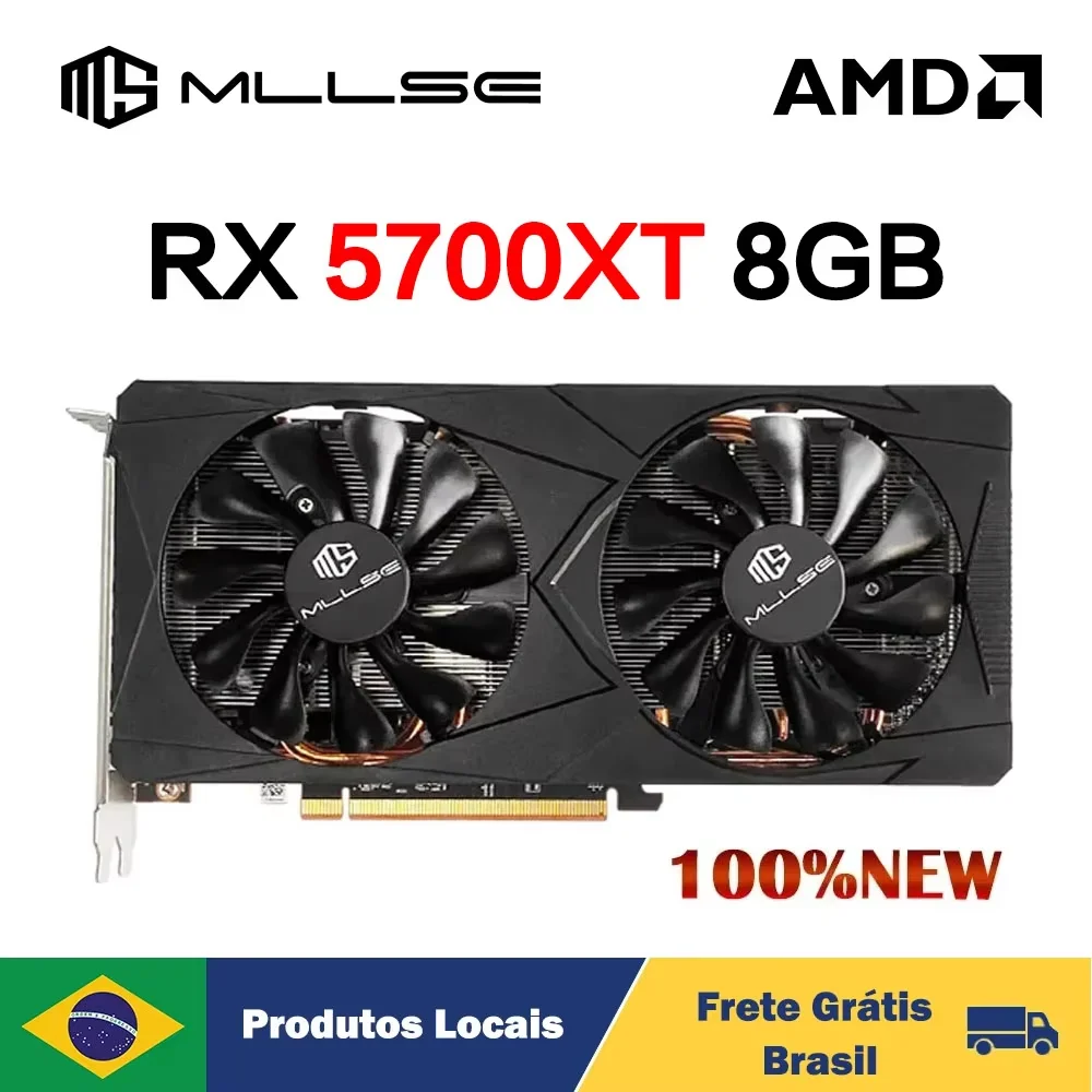 MLLSE AMD RX5700XT 8GB Graphics Card Placa De Video GPU GDDR6 256-bit 7nm Game Support Desktop CPU Video Card rx 5700xt 8gb