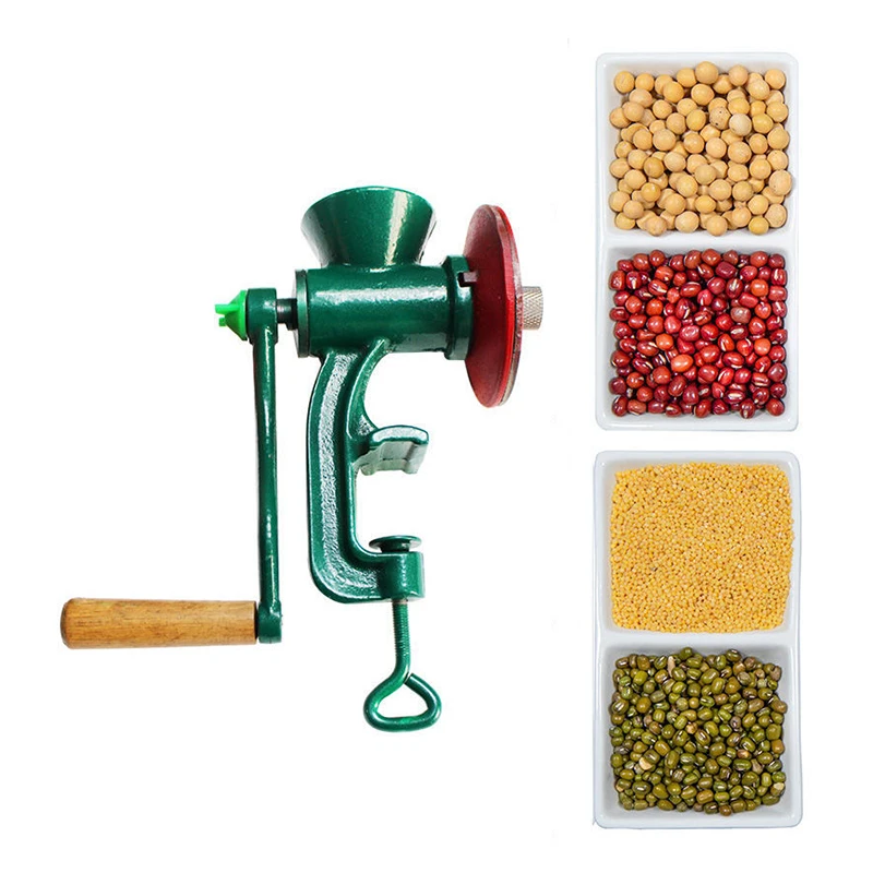 Manual Grain Grinder Spices Cereals Dry Food Grinding Machine Cast Iron Hand Meat Grinder Kitchen Tool