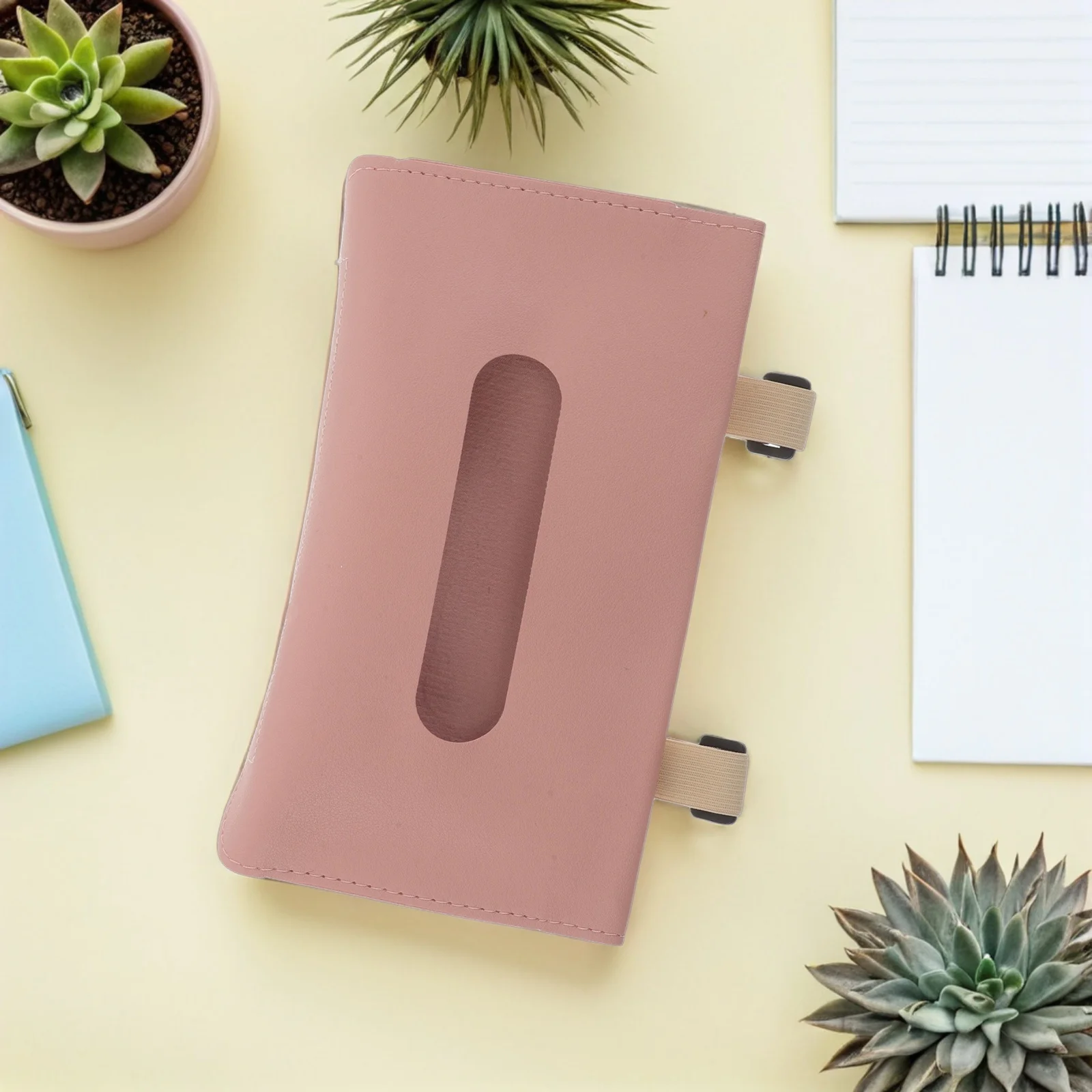 

Sun Visor Napkin Clip Holder Faux Car Box For Universal Models Hanging Tissue Organizer Door Seat Interior Storage