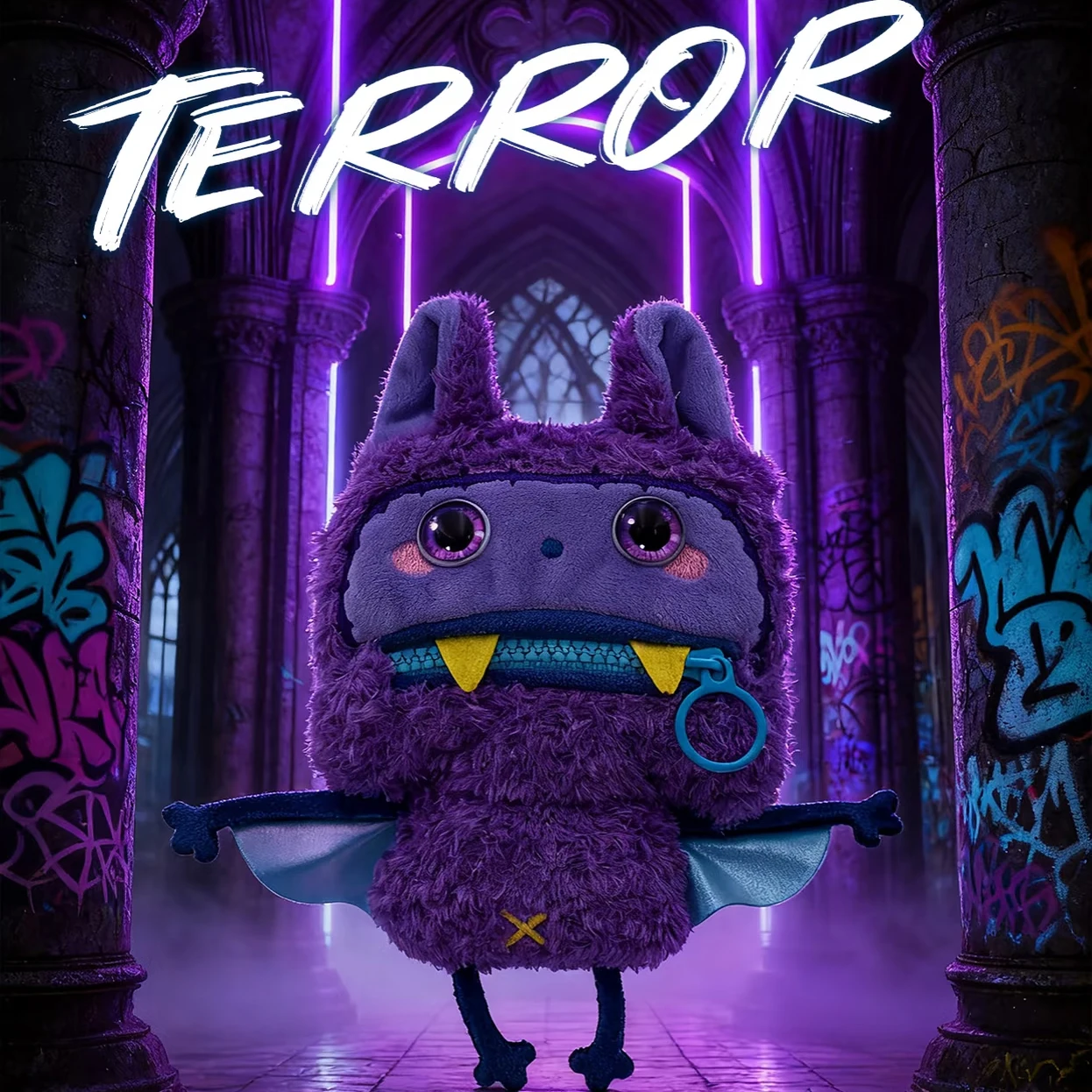 نسخة قانونية Nomster Nom Bad المزاج سلسلة صندوق أعمى يهز صوت قلادة الوحش أفخم دمية قبيحة لطيف مضحك دمية محفظة نسائية للعملات المعدنية #3