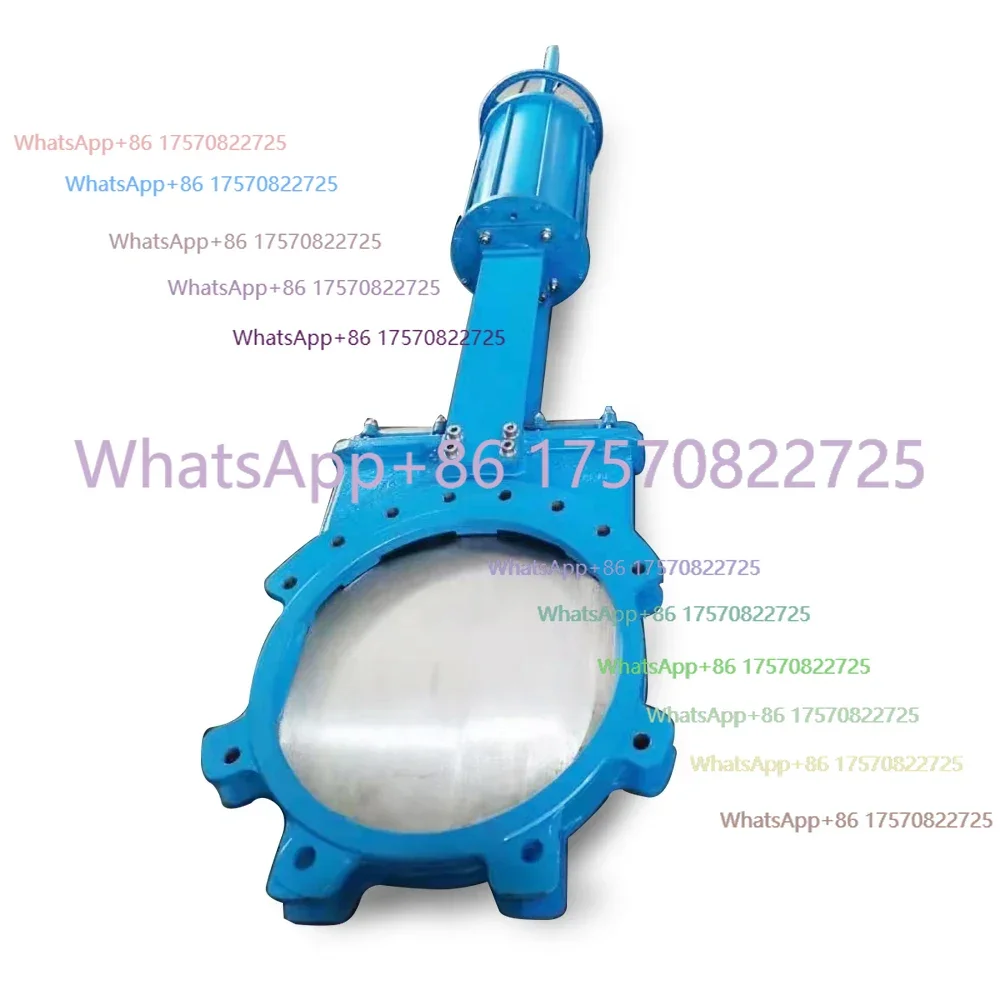 

Задвижка ножевая из углеродистой стали WCB с пневматическим или ручным приводом, одностороннего действия, с червячным редуктором, PN10/16