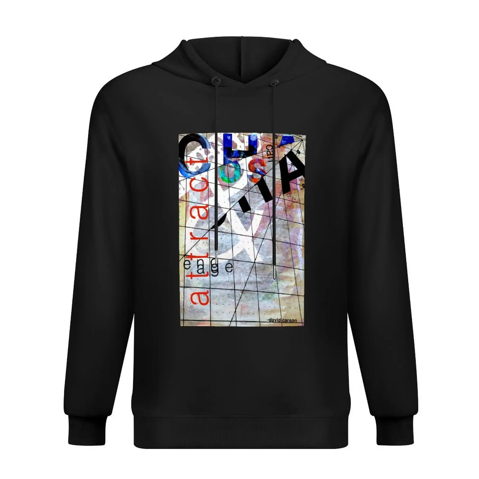 

David Carson Chaos Typography Hoodie hooded shirt autumn clothes clothes for men men's coat hoodie men