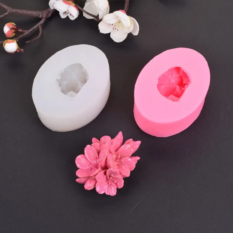 

3D Rose Flower Silicone Soap Mold for Making Fondant DIY Handmade Cake Decorating Moulds Silicone Mold Tools