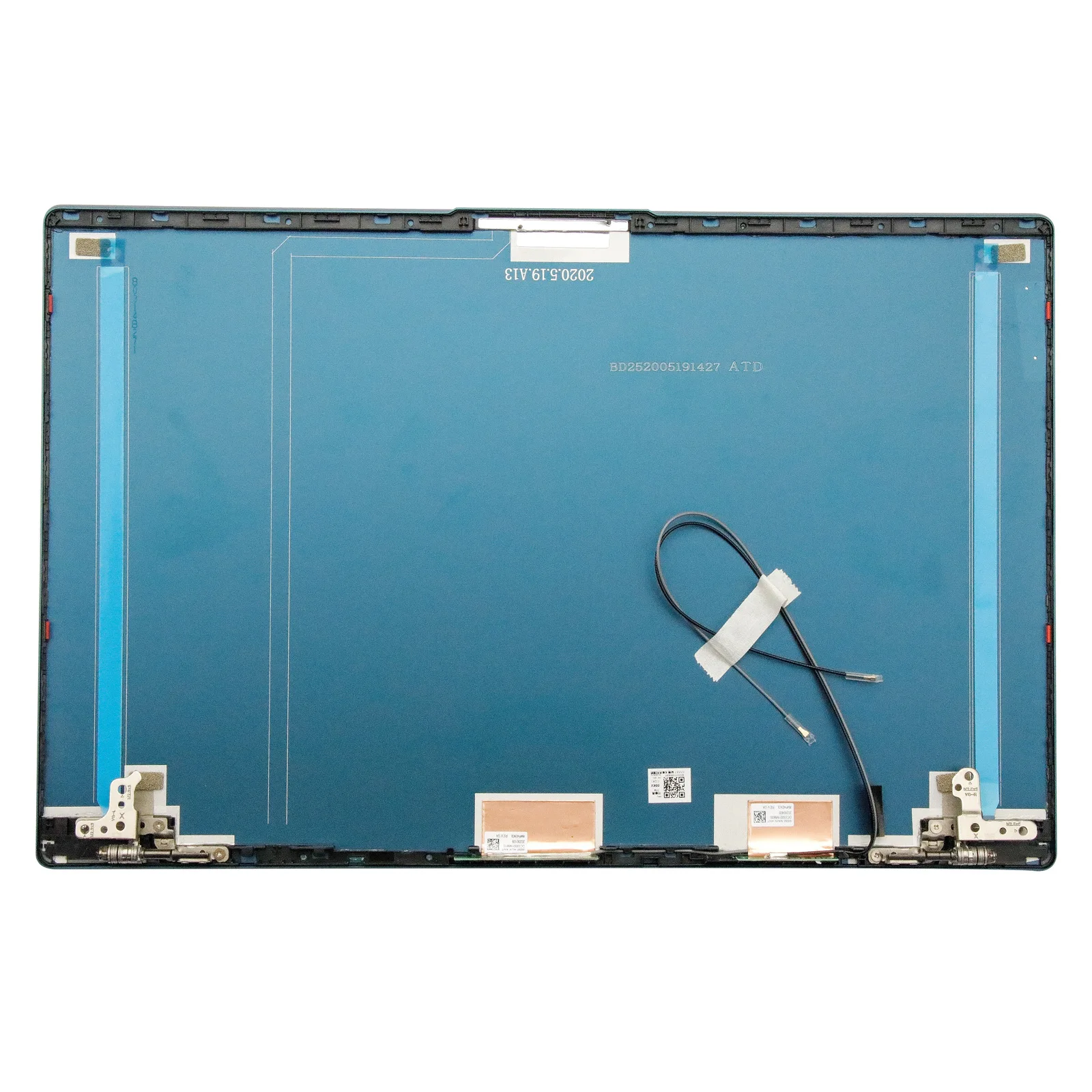 Imagem -03 - Lcd Capa Traseira para Lenovo Ideapad 15iil05 15are05 15itl05 Cinza Tira Azul Claro Am1xx000910 Am1k7000300 Novo