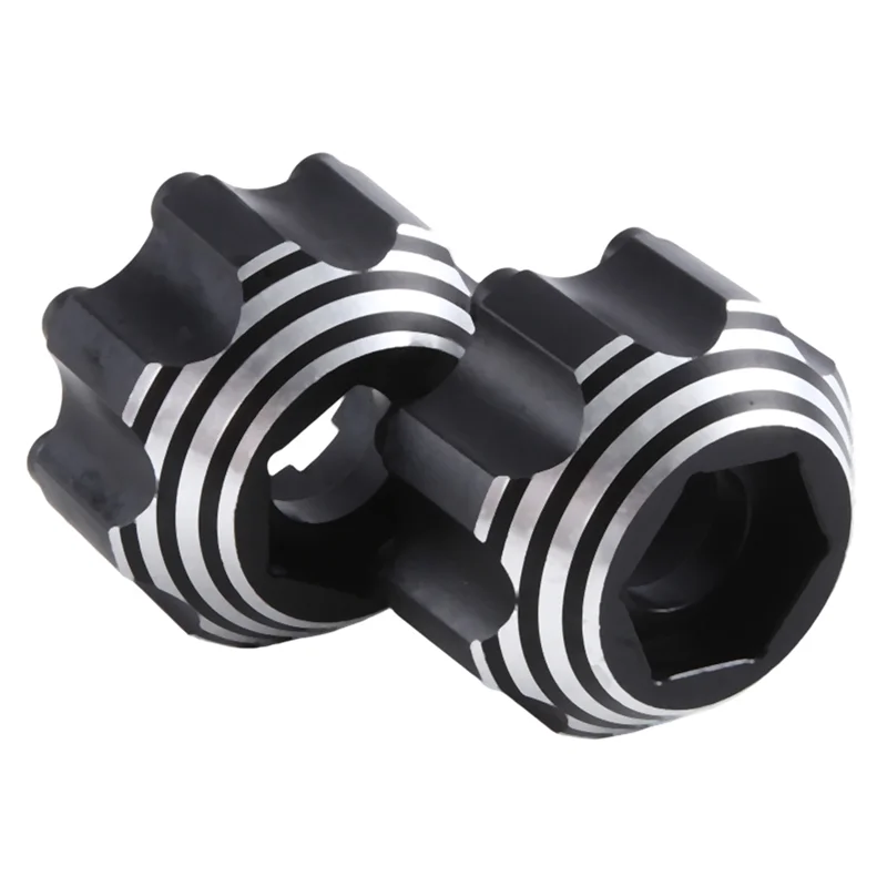 WOTT-4Pcs Alloy Wheel Adapter 3.8 Inch Wheel Adapter For PL Proline 3.8 Inch 8X32 To 17Mm Wheel Replacement Parts Black 2