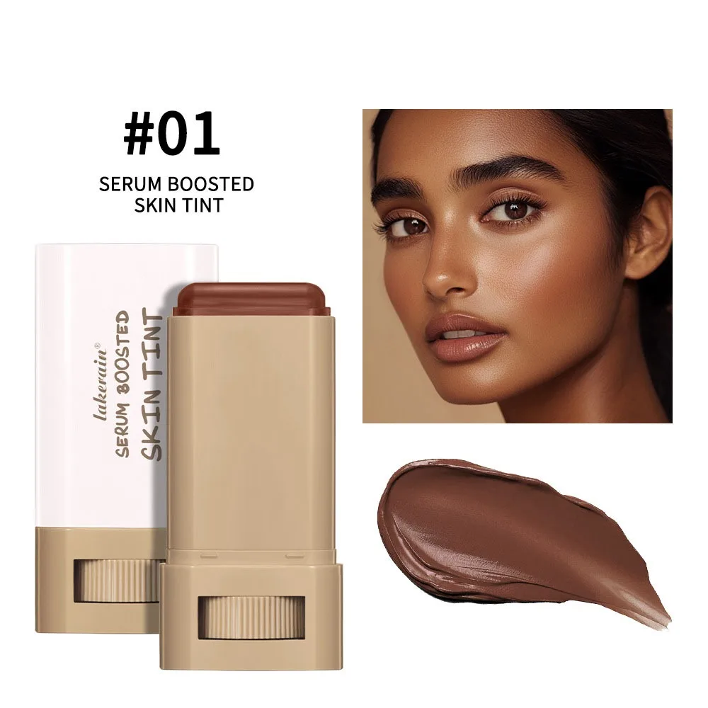 Smooth Plumper Skin Tint Foundation Stick Hight Coverage Moisturizing Serum Foundation Balm Eraser Foundation Full Coverage