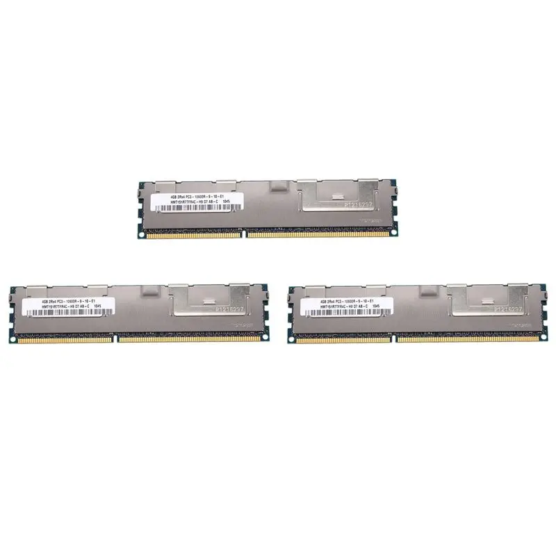 

3X 4 ГБ оперативной памяти DDR3 2Rx4 PC3-10600R 1.5V 1333 МГц ECC 240-контактная серверная память HMT151R7TFR4C-ABIU