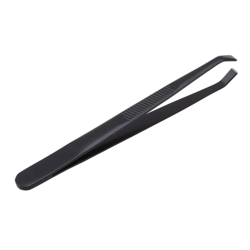 1PCS Eyebrow Tweezers Facial Hair Removal Clip Stainless Steel Flat Slant Tip Eyebrow Eyelash Makeup Tweezer Beauty Tools