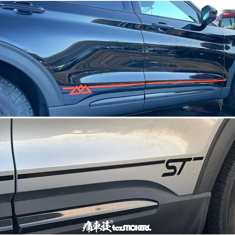 

Car Vinyl sticker FOR Ford Explorer Waist Line exterior decoration Customized fashionable custom sports decal