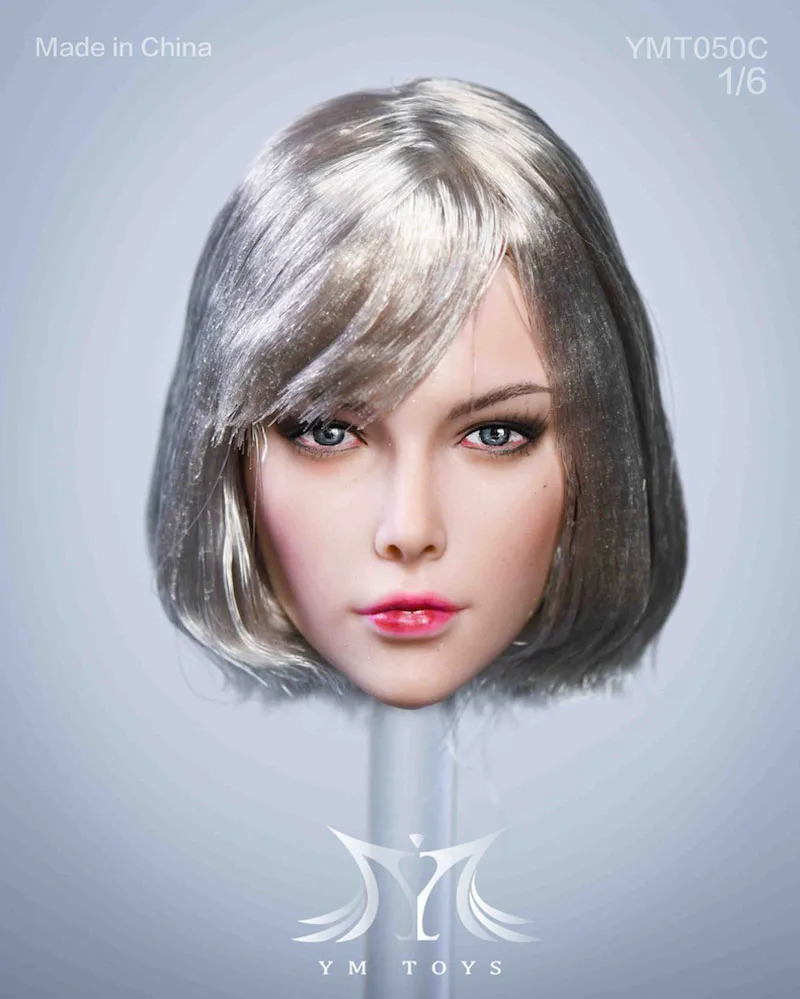 

YMTOYS YMT050 1/6 Beauty Ye Head Sculpt Hair Transplant Head Carving Model Fit 12'' Female Soldier Action Figure Body