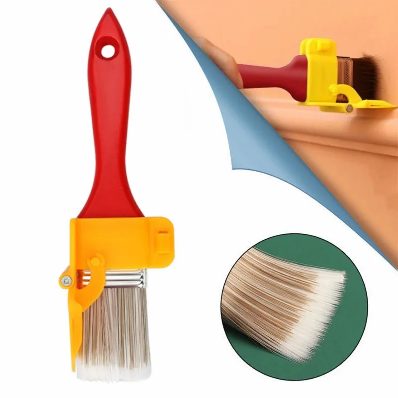 Edging Color Separation Paint Brush Portable Durable Lightweight Cleaning Brush for Frame Wall Ceiling Edges Trim Handle Tool