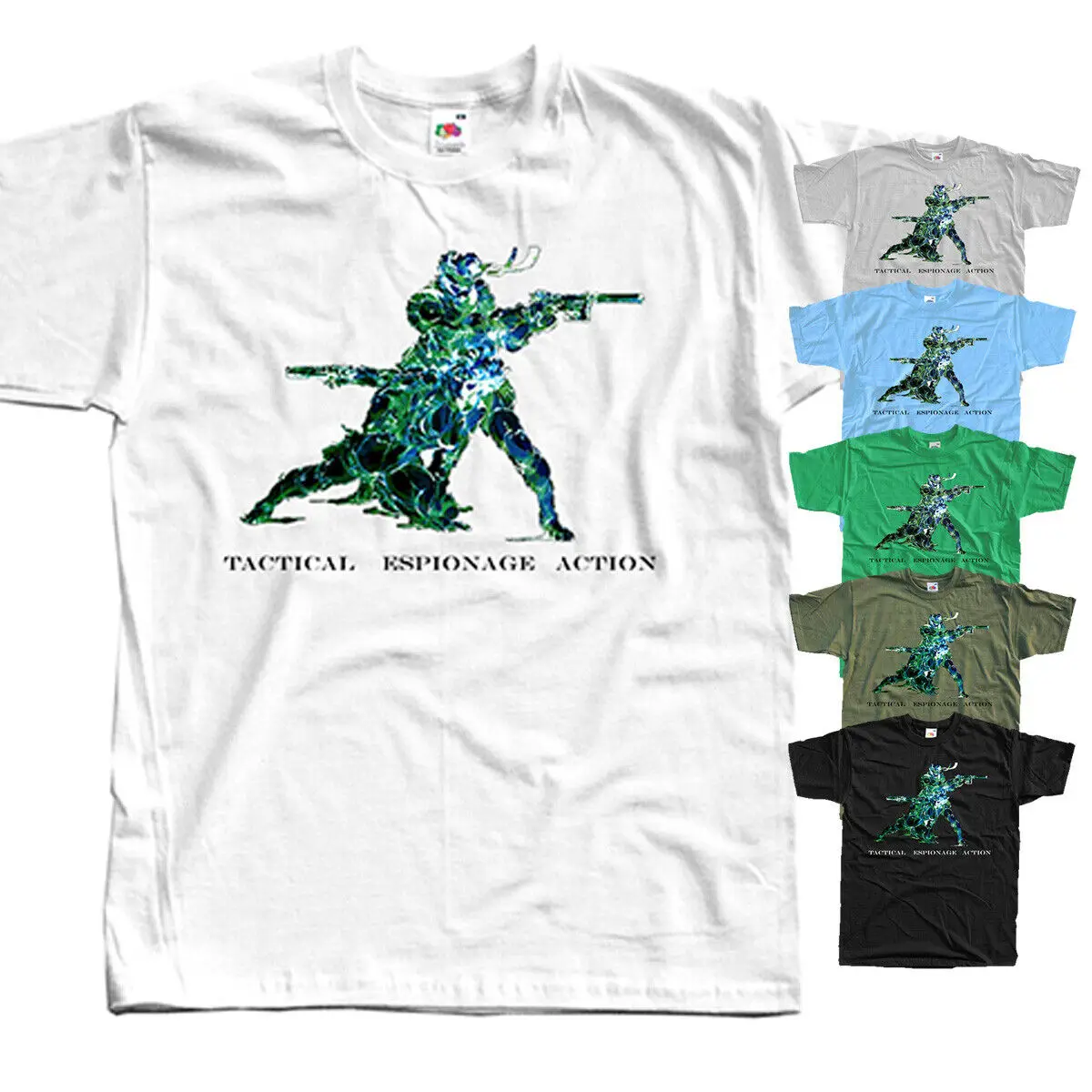 Metal Gear Solid V8,COMPUTER GAME, T-Shirt (BLACK,WHITE,OLIVE) All sizes S-5XL.