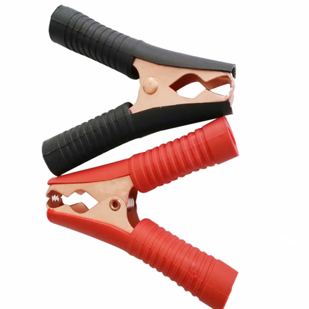 

Alligator Clip ​100A Red Black Metal Copper Car Alligator Clips Battery Clamps 2PCS