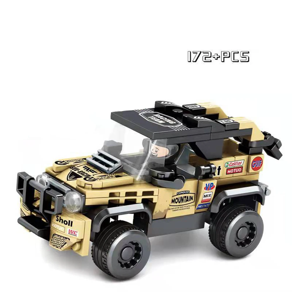 1pcs SUV Jeep Car Building Blocks New City MOC Classic Model Brick kids For Puzzle educational TOY Birthdays New Year Gifts