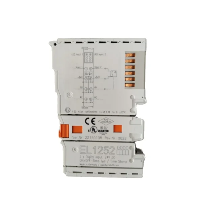 

Beckhoff EtherCAT Terminal, 2-channel digital input, 24 V DC EL1252