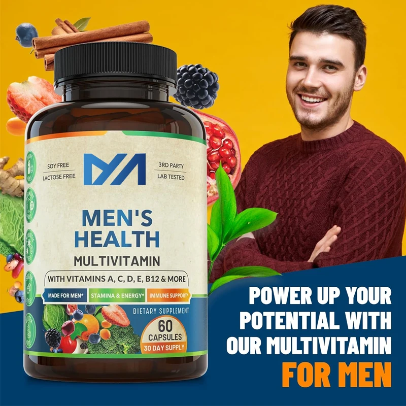 

A daily multivitamin and multi mineral supplement for men,used for focus, endurance, and performance. Contains over 30 nutrients