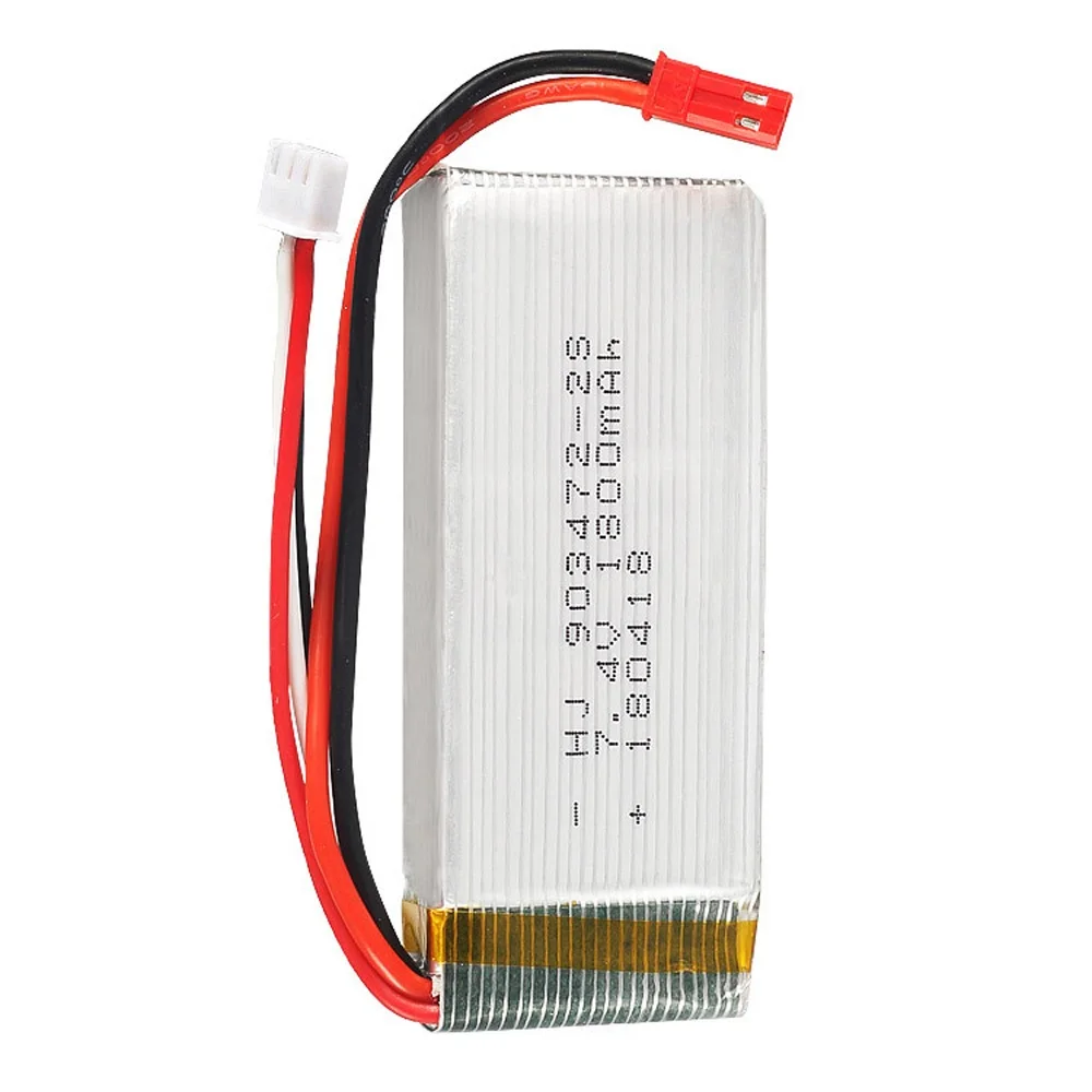 Batterie Lipo 7.4 JST/T/1800, 903472 V, EL-2P mAh, pour WLtoys L959 L969 L979 L202 L212 RC, jouet voiture, bateau Huanqi 955 RC, 7.4V