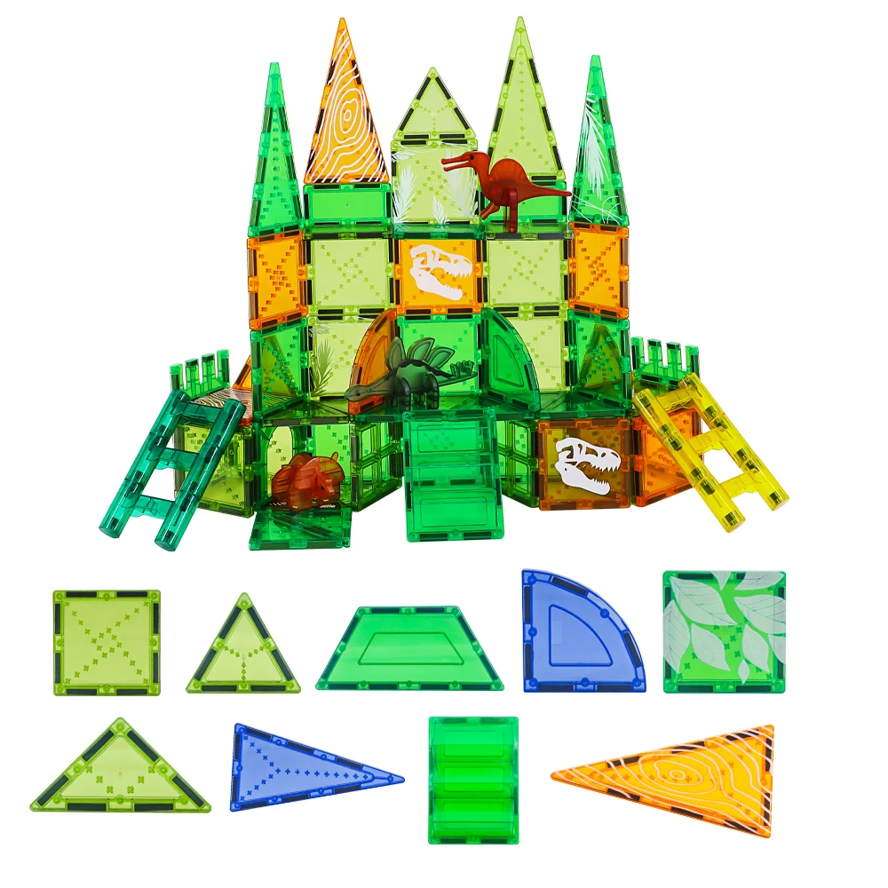 ชุดบล็อกแม่เหล็กธีมสัตว์ทะเล GIROMAG 80 ชิ้น ของเล่นเสริมพัฒนาการ STEM สำหรับเด็กชายและเด็กหญิง อายุ 3 ปีขึ้นไป คุณภาพพรีเมียม