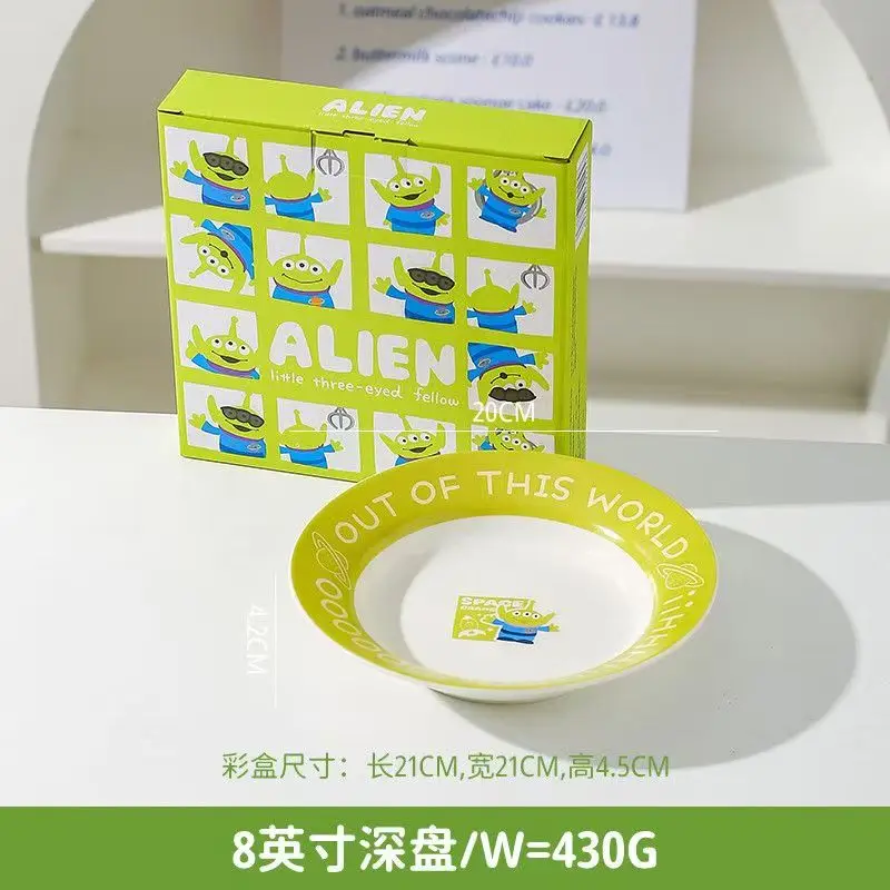 Disney Alien cartoon simpatico anime stoviglie creative personalizzate colori freschi per la cucina di casa ciotole in ceramica piatti tazze regalo