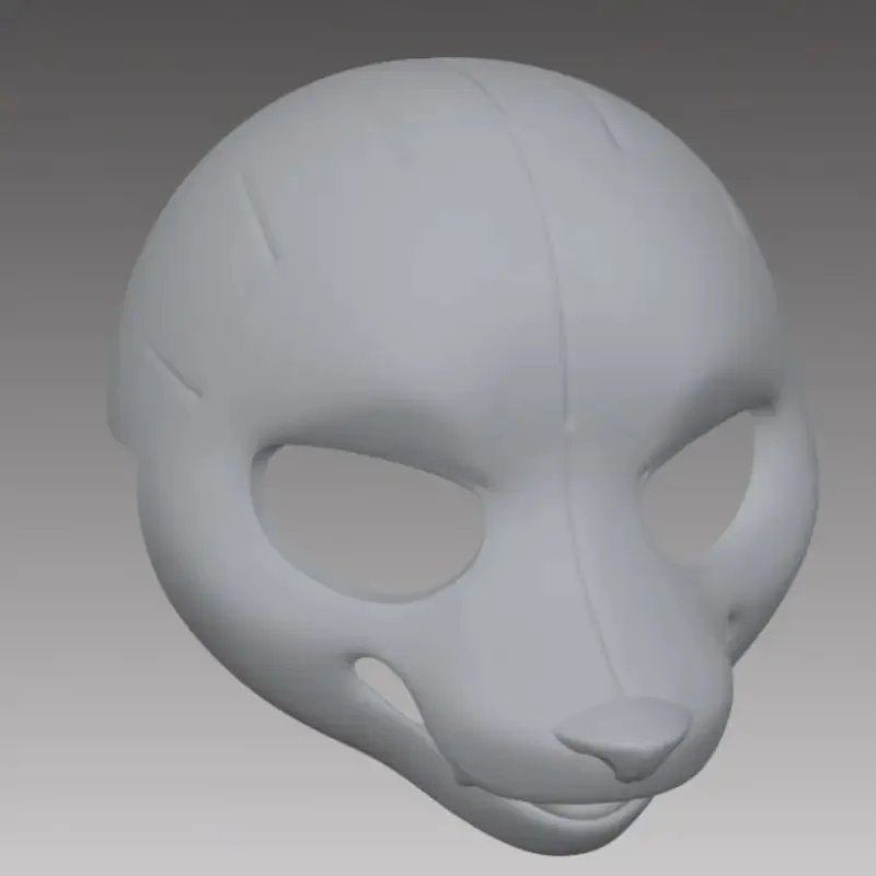 

DY203D Printing Realistic Style Kemono Fursuit Headbase Furry Cosplay Costumes Accessories cosplayKigurumi Base Mask25