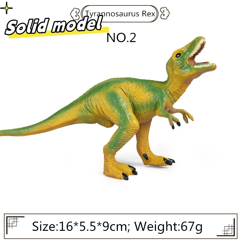 Mini Jurassic Dinosaur Action Doll Simulation Solid Retro Tyrannosaurus Rex Children's Christmas Gift Model Toy