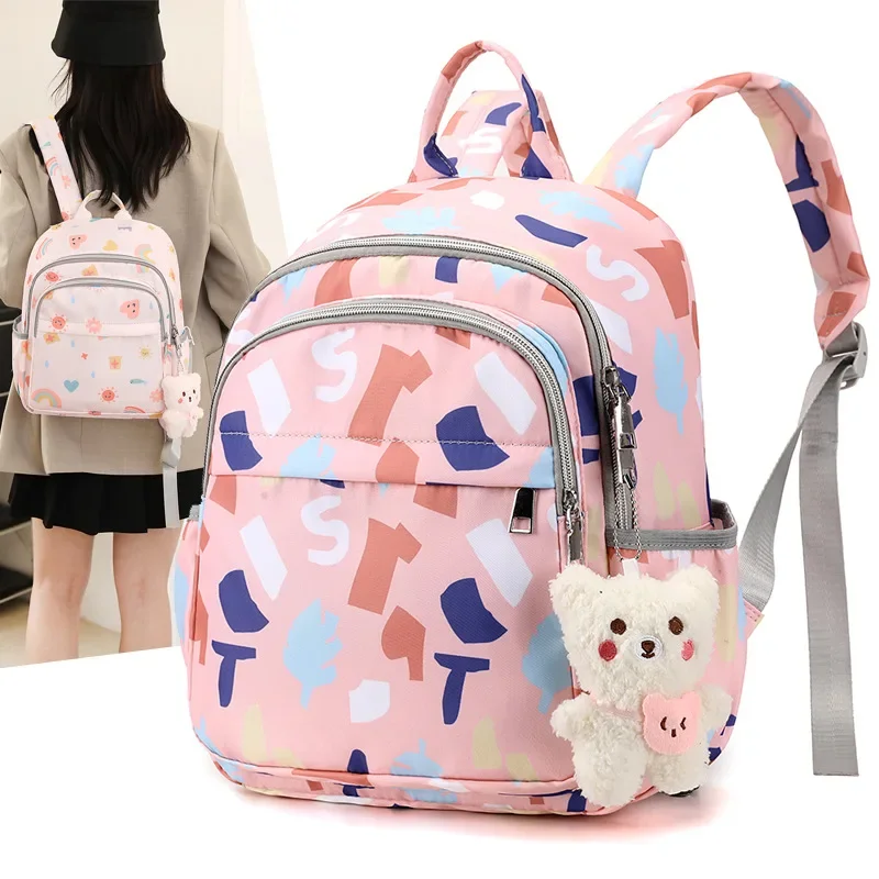 Mommy Bag Nylon Printed Fashion Multifunctional Mother and Baby Bags Walking Baby Travel Large Capacity Mom Bag Diaper Bags Bebe