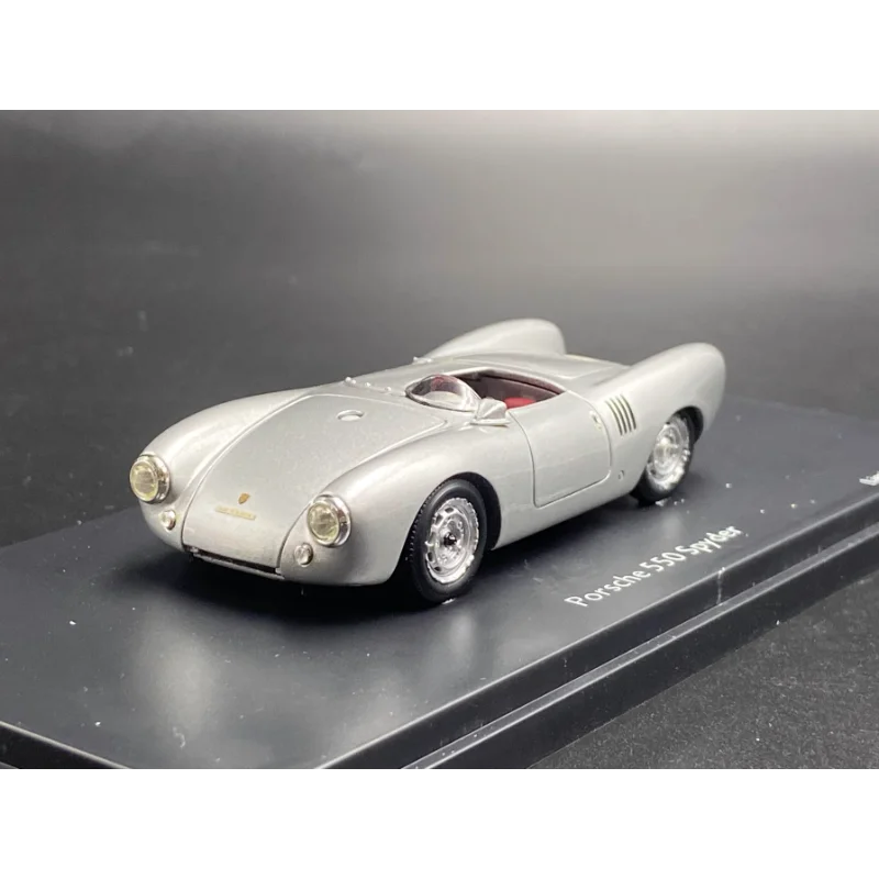

Defective Diecast Schuco 1/43 Scale Porsche 550 Spyder Silver Alloy Car Model Collectible Toy Gift Souvenir Display Ornament