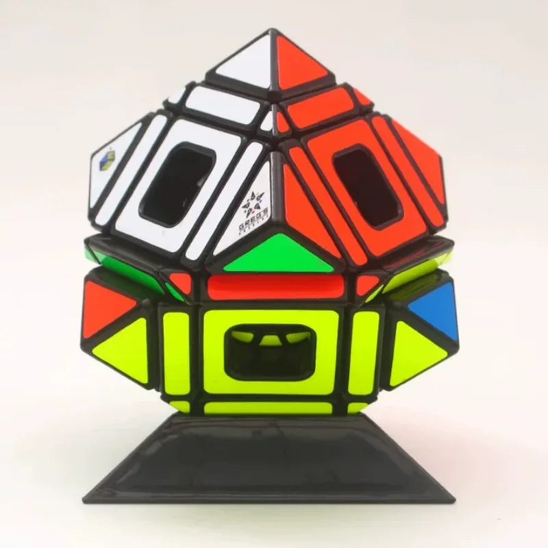 Yuxin multi cubo kewb cubo de velocidade circular preto adesivos cubo profissional quebra-cabeça brinquedos crianças presente cubo mágico
