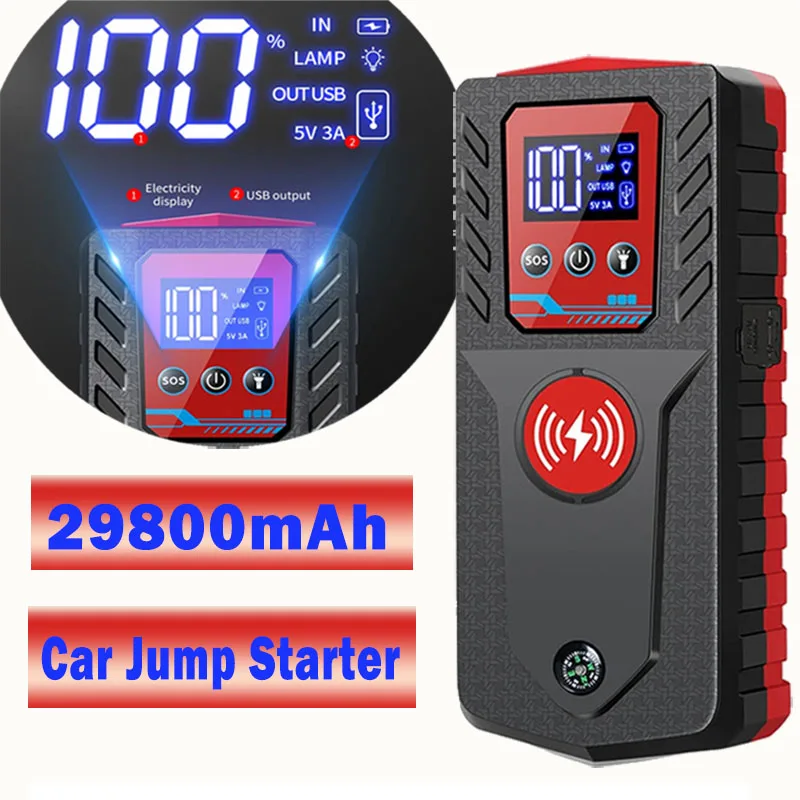 

229800mah Portable Jump Starter 8000A High-power Automobile Emergency Starting Power Supply For12V Car