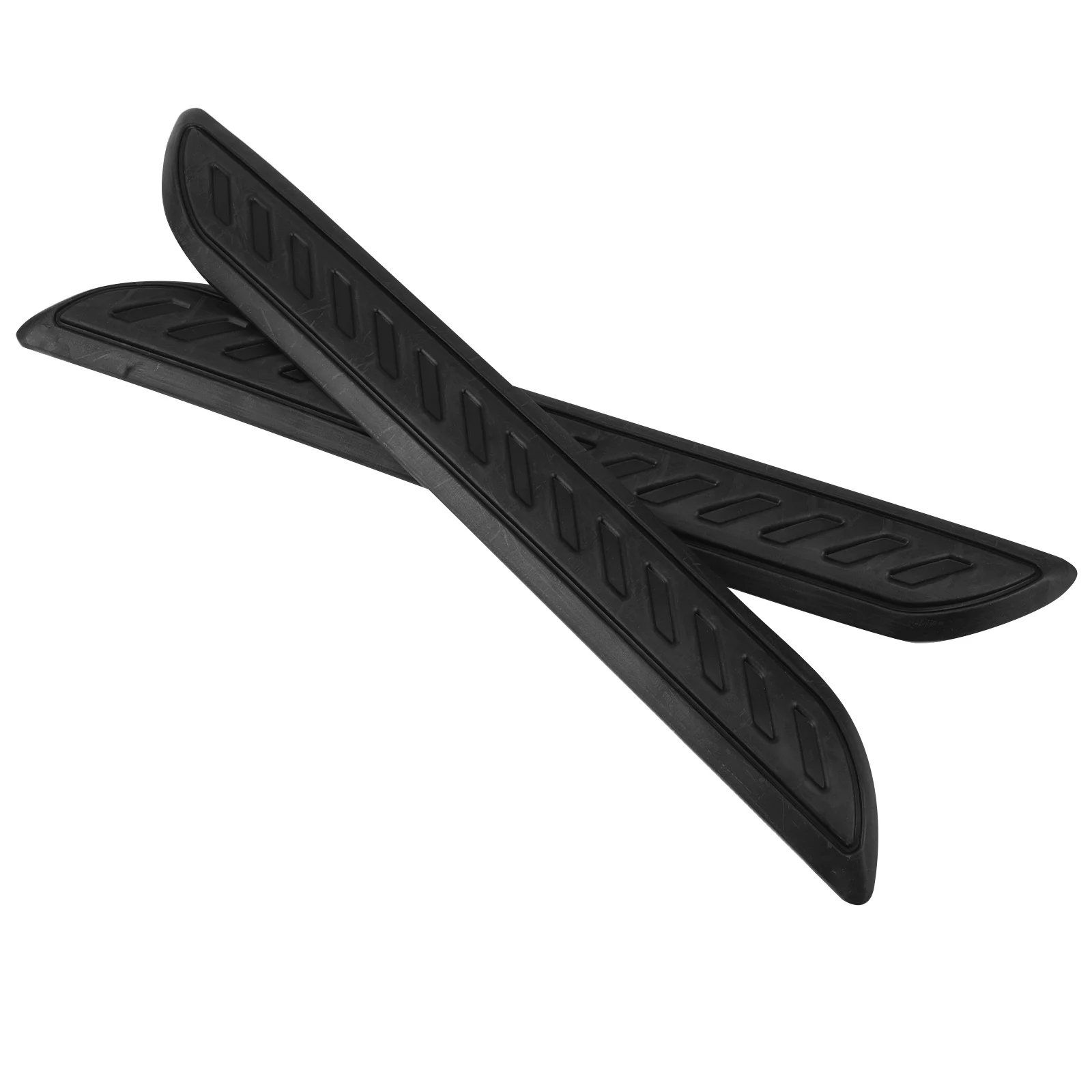 

2pcs Rubber Bumper Guard Strips AntiScratch Protection Stickers Universal Car Front Rear Bumper Accessories ImpactResistant
