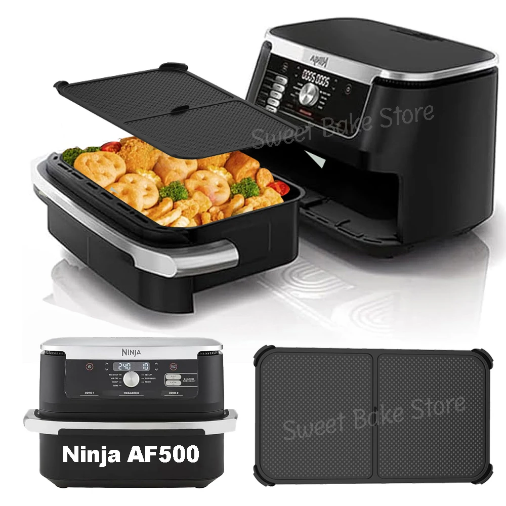37 * 21 cm Luftfritteusen-Spritzschutz, wiederverwendbares Silikon-Luftfritteusen-Spritzpad, für Ninja Air Fryer AF500-Modelle, Airfryer-Zubehör