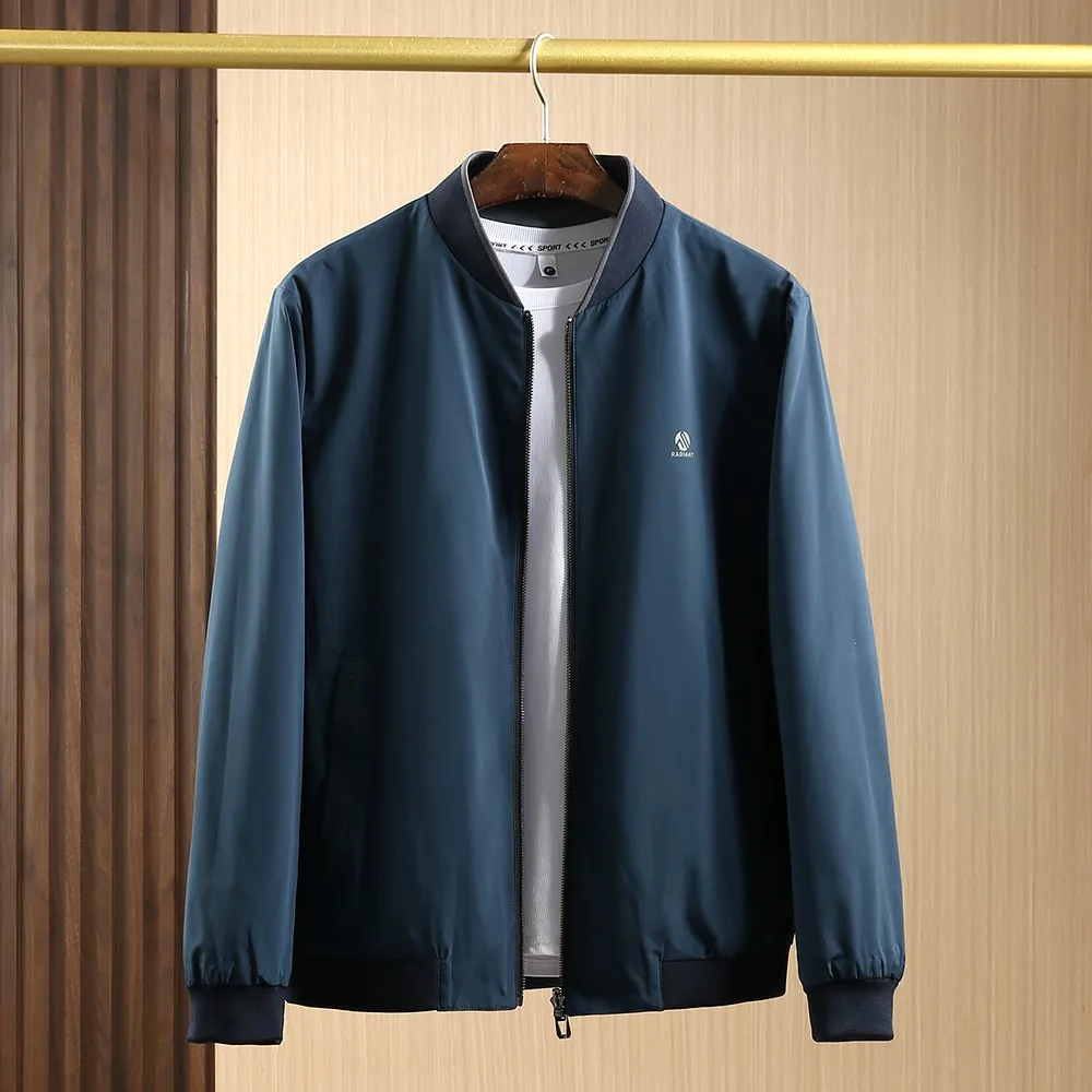 

Двусторонняя одежда Busin, повседневная куртка с бейсбольным воротником, мужская простая универсальная верхняя одежда, осенняя мода, Urban Long Sve Stan...