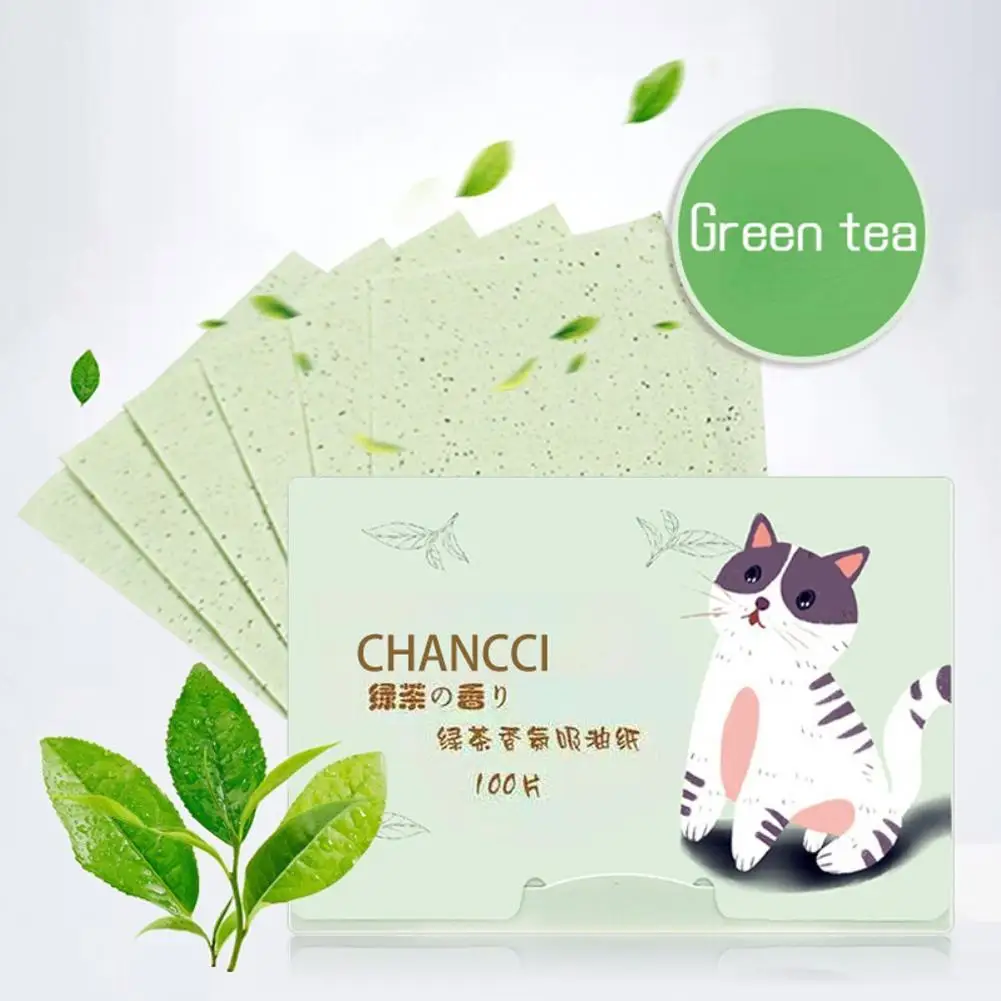 100pcs/bag Face Oil Blotting Paper Matte Face Wipes Oil Control Face Cleaning Beauty Makeup Tools Oil-absorbing Face Paper
